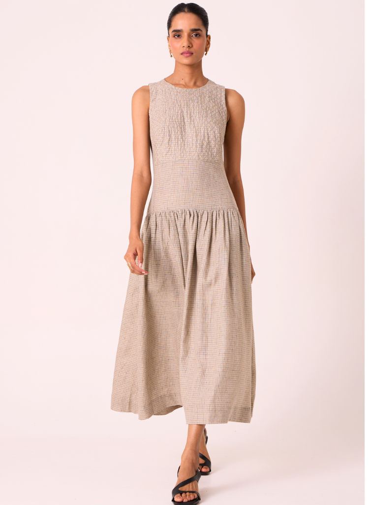 Nuwan Checkered Dress