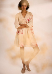 Oatmeal Poppy Dress