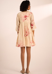 Oatmeal Poppy Dress