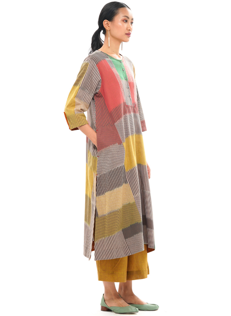 Ocha Yoke Kurta Stole Set