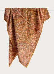 Ocher Paisley Scarf