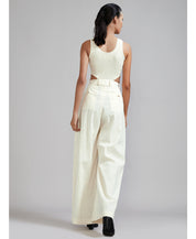 Long Pleated Trouser