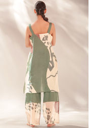 Olive Waves Kurta Set