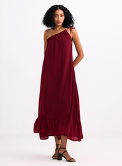 One Shoulder Midi Dress