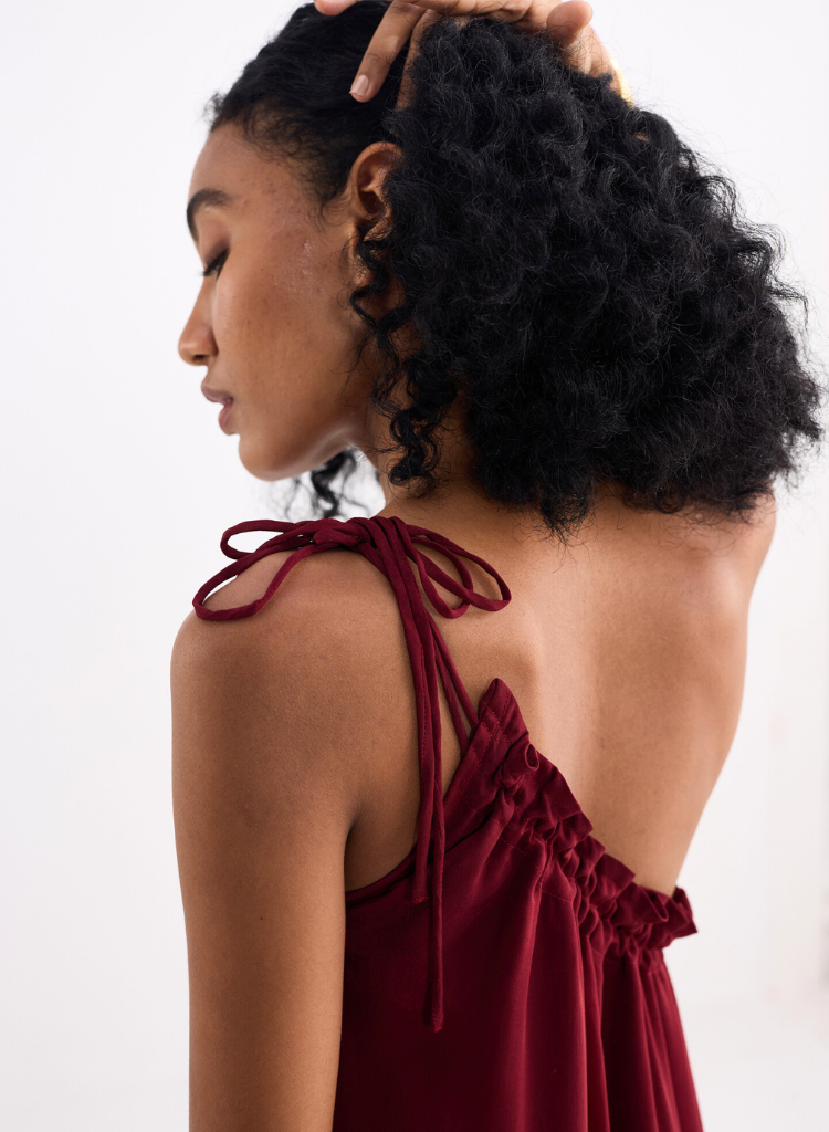 One Shoulder Midi Dress