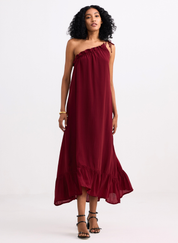 One Shoulder Midi Dress