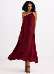 One Shoulder Midi Dress