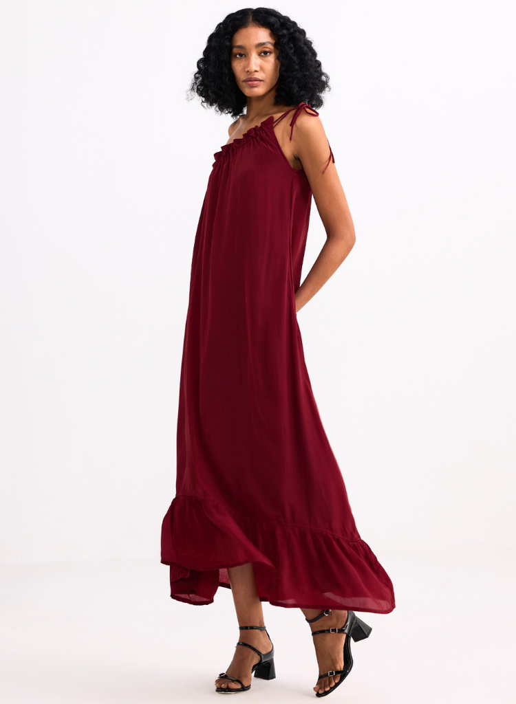 One Shoulder Midi Dress