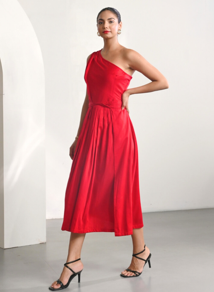 One Shoulder Party Dress