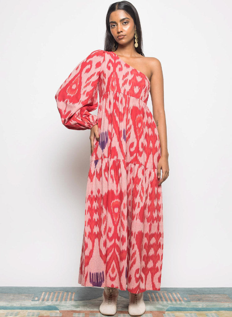 One Shoulder Tier Dress