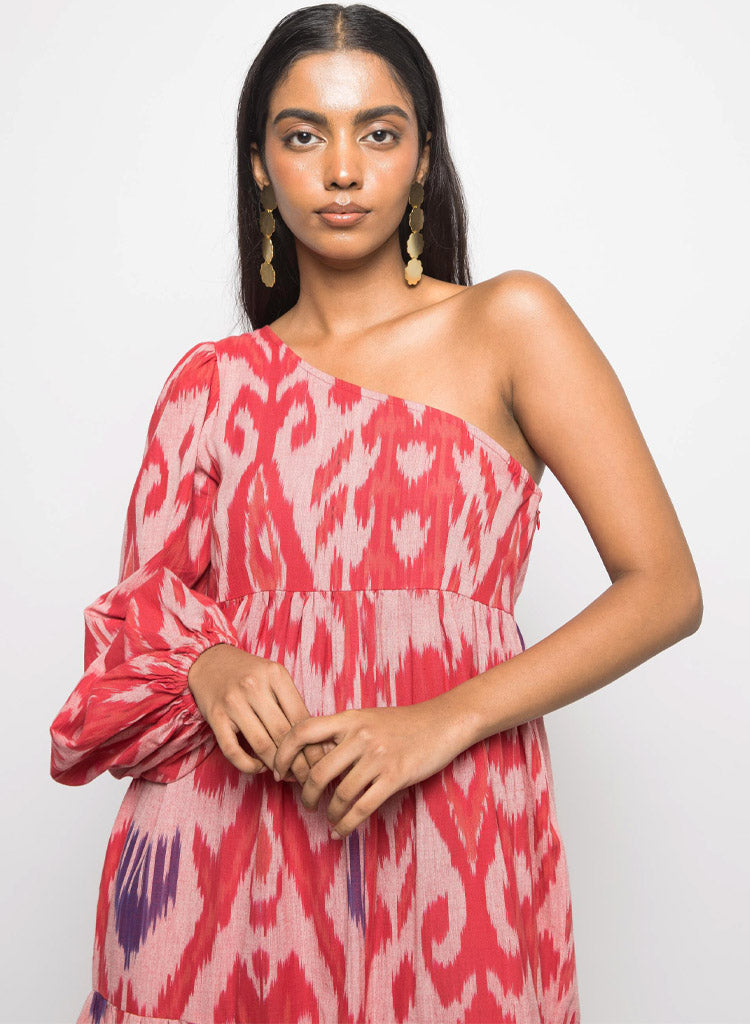 One Shoulder Tier Dress