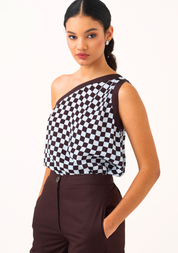 One Shoulder Top Set