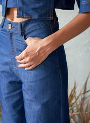 Onyx Blue Denim Pants