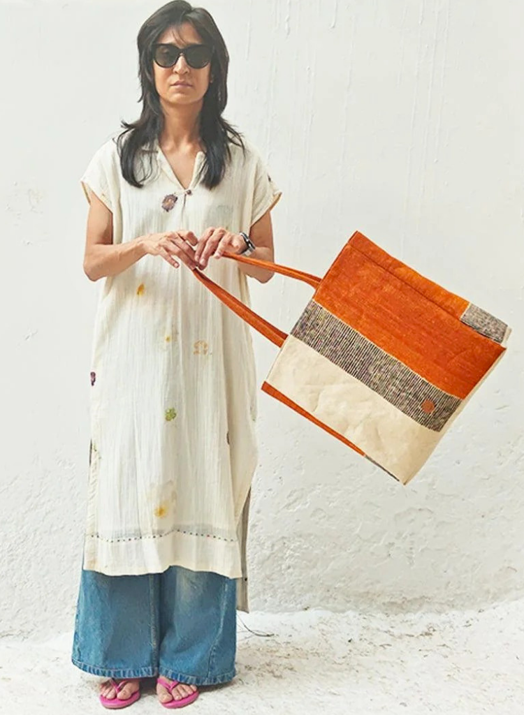 Orange Block Tote