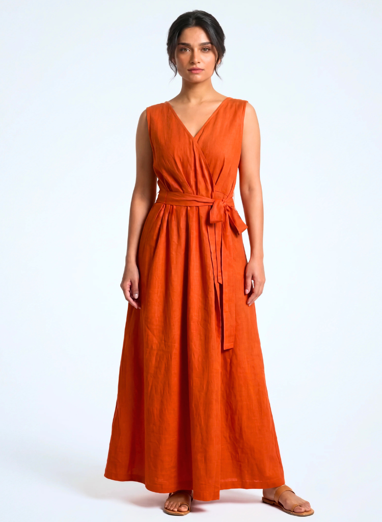 Orange Rust Dress