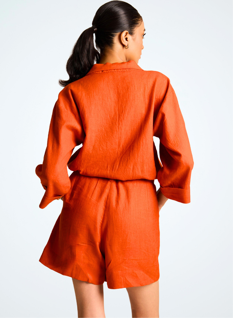 Orange Rust Playsuit