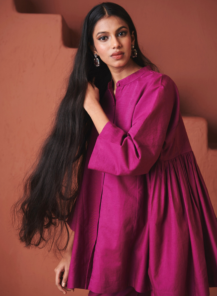 Orchid Gathered Shirt