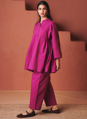 Orchid Gathered Shirt Set