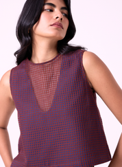 Ori Checkered Top