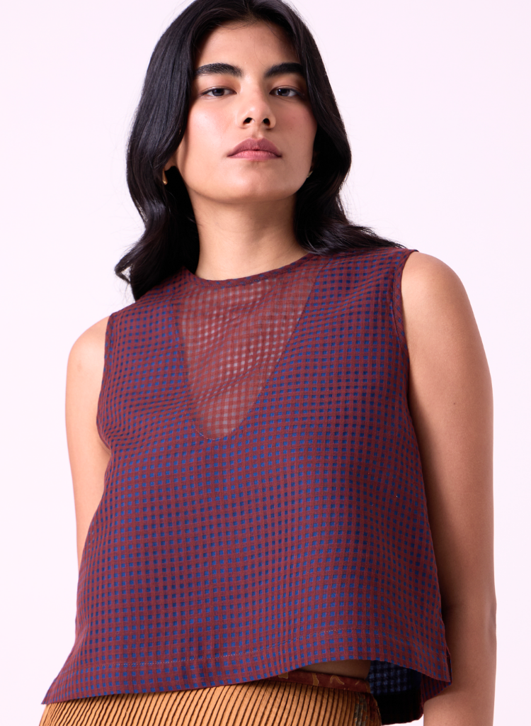 Ori Checkered Top