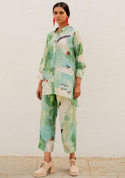 Oriental Cranes & Frogs Shirt