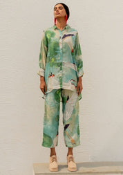 Oriental Cranes & Frogs Shirt