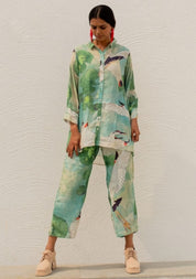 Oriental Cranes & Frogs Shirt