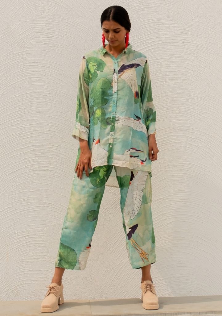 Oriental Cranes & Frogs Set