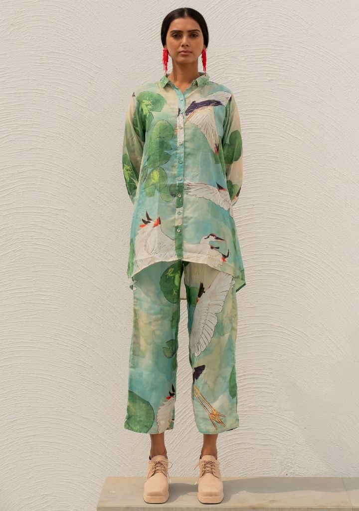 Oriental Cranes & Frogs Set