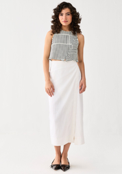 Overlap Midi Skirt