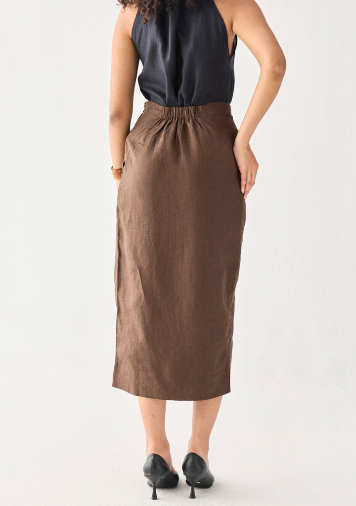 Overlap Midi Skirt