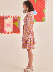 Overlapped Flair Dress