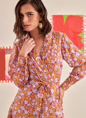 Overlapped Flair Dress