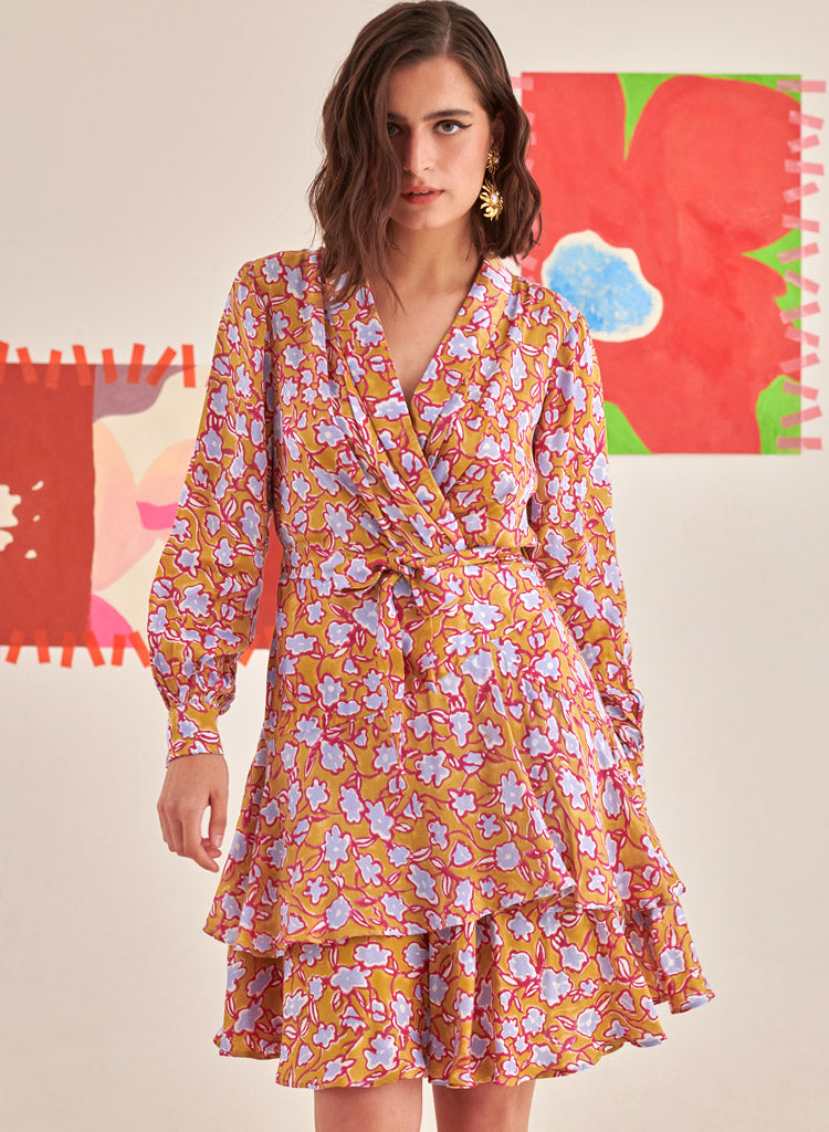 Overlapped Flair Dress