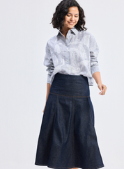 Animal Print Oversized Shirt