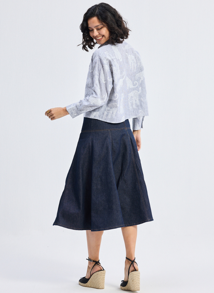 Animal Print Oversized Shirt