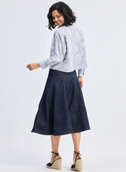 Animal Print Oversized Shirt