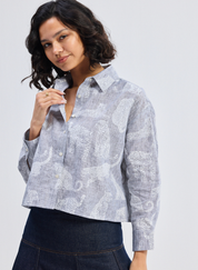 Animal Print Oversized Shirt