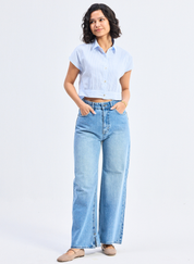 Oversized Crop Shirt