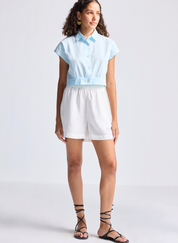 Oversized Crop Shirt