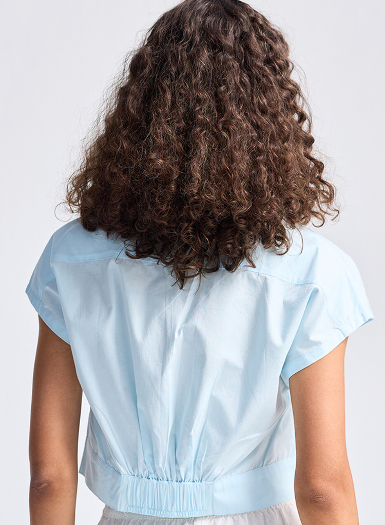 Oversized Crop Shirt