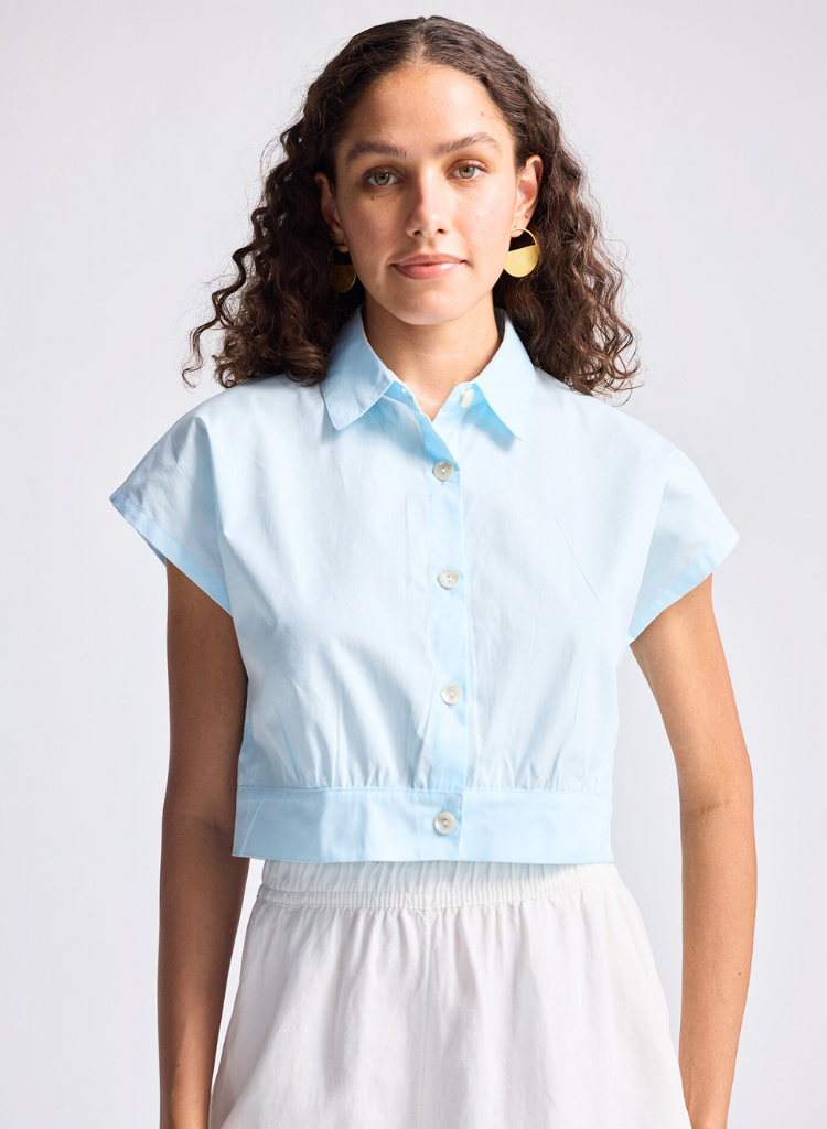 Oversized Crop Shirt