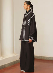 Wide Leg Pleated Trouser