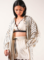 Oversized Striped Shirt