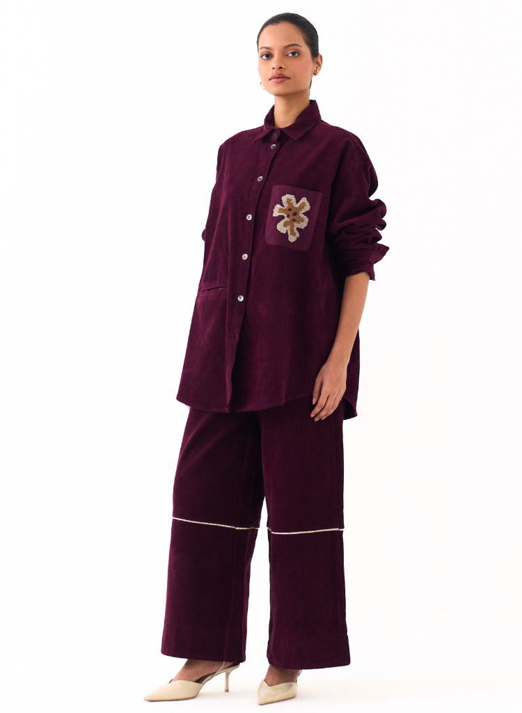 Oversized U Hem Shirt