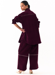 Oversized U Hem Shirt