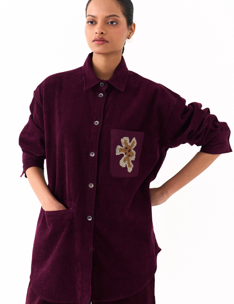 Oversized U Hem Shirt