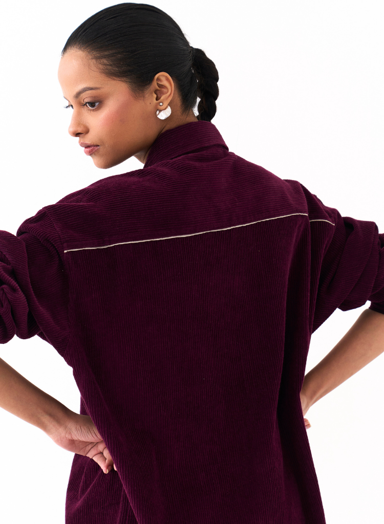 Oversized U Hem Shirt