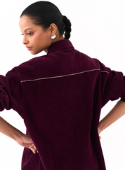 Oversized U Hem Shirt