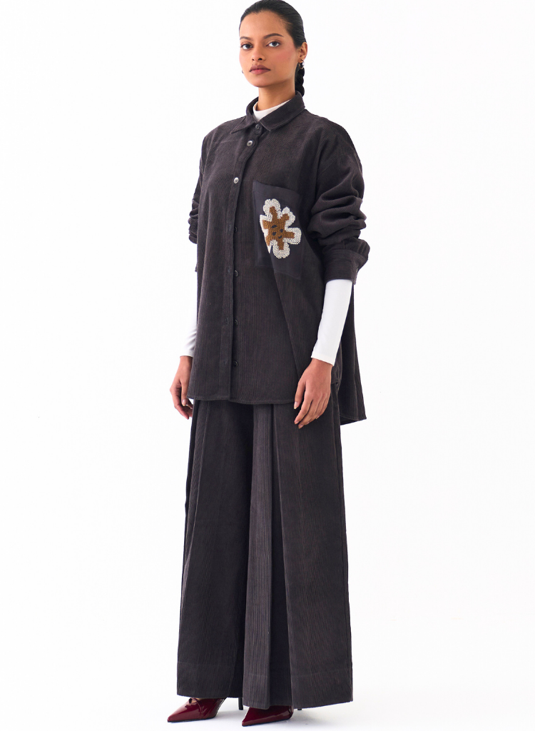 Oversized U Hem Shirt